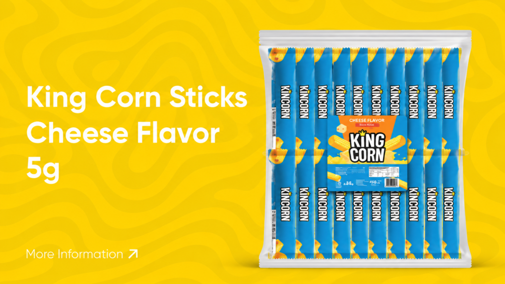 Air Baked Corn Sticks Snack with High Protein Ingredients